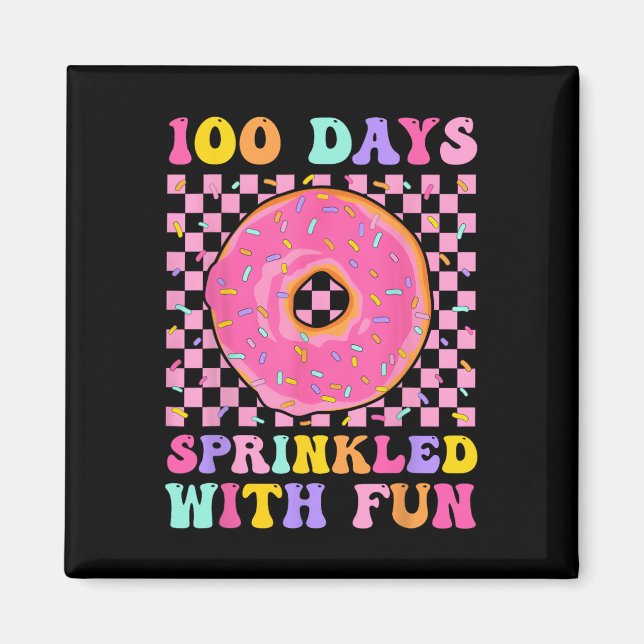 Aimant 100 Jours Saupoudrés De Fun Donut 100E Jour De Sch (Devant)