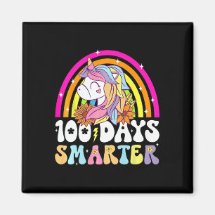 Aimant 100 Jours Smarter Unicorn Enfants Rainbow 100e Jou