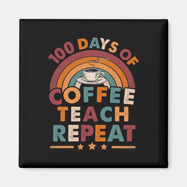 Aimant 100 Jours vintages D'École Pour L'Enseignant L'Amo (Devant)