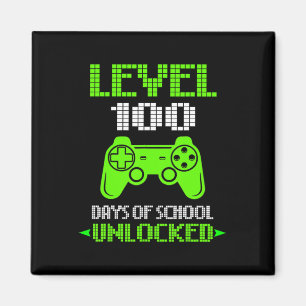 Aimant 100e Jour De L'École Chemise Enfants Jeux Vidéo Ga