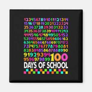 Aimant 100e Jour De L'École Enseignant Enfants 100 Jours 