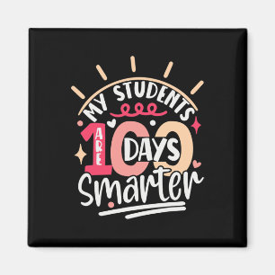 Aimant 100e Jour D'École Mes Élèves Sont Intelligents 100