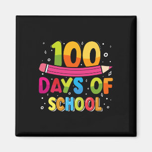Aimant 100E Jour D'Enseignants Scolaires Enfants Joyeux 1