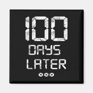 Aimant 100ème Jour De L'École_ Cent Jours Plus Tard - Fun