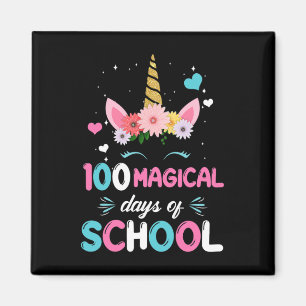 Aimant 100ème Jour De Maternelle Pour Les Filles 100 Magi