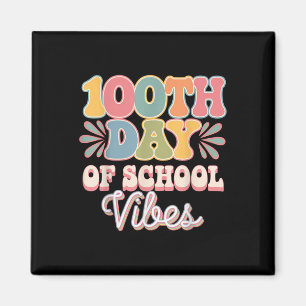 Aimant 100ème Jour De Vibes Scolaires Mignonne Sourire Vi