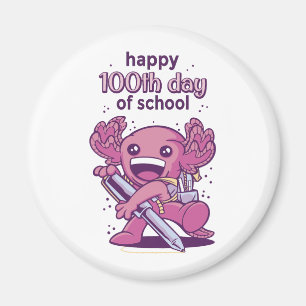 Aimant 100ème jour d'invitation à l'école