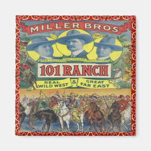 Aimant 101 cowboys occidentaux de ranch