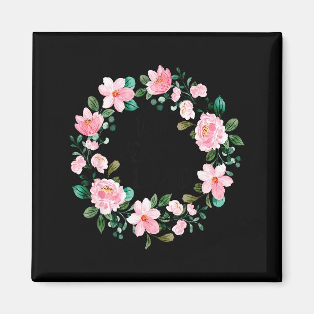 Aimant 101 Years Loved Women Men 101 Years Old Cool 101st (Devant)