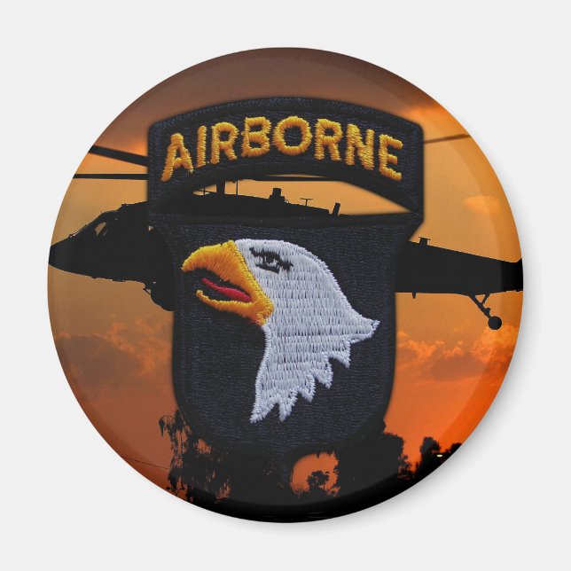 Aimant 101e Division aéroportée ABN DIV hurlant des aigle (Devant)