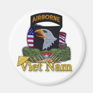Aimant 101e division aéroportée vietnam vc rvn vétérinair