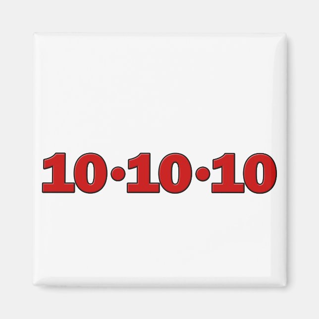 Aimant 10-10-10 : 10 octobre 2010 (Devant)