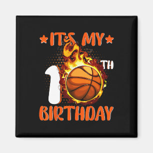 Aimant 10 ans C'est mon 10e anniversaire Bysketbyll