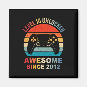 Aimant 10 Déverrouillé Awesome 2012 jeu vidéo 10e anniver