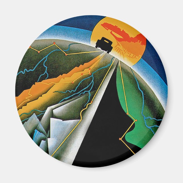 Aimant 10e Rallye automobile de Monte Carlo (Devant)