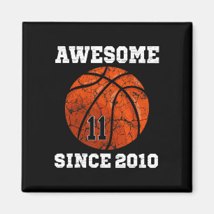 Aimant 11e Anniversaire Basketball Lover Don 11 Anniversa