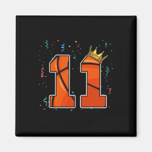 Aimant 11e anniversaire Bysketbyll Grand nombre 11 ans Bo