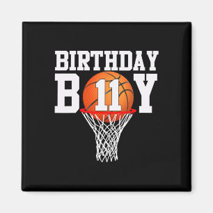 Aimant 11e anniversaire Sport 11 ans Bysketbyll 11 garçon