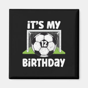 Aimant 12 ans de football 12e anniversaire Enfants Joueur