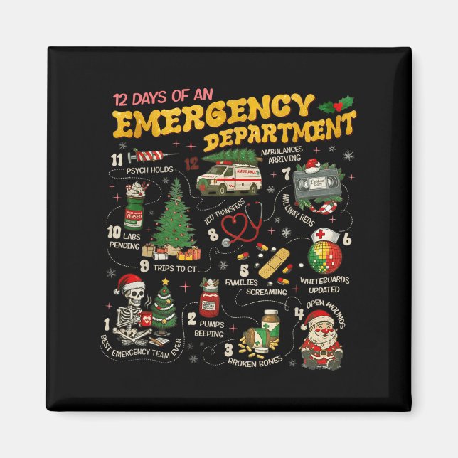Aimant 12 Days Of An Emergency Department, Er Nurse Chris (Devant)