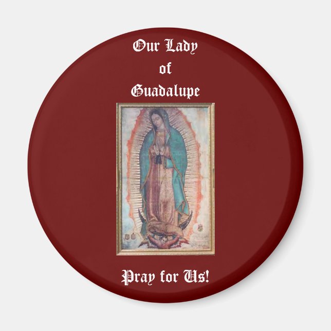 Aimant 12 décembre Notre-Dame de Guadalupe (Devant)