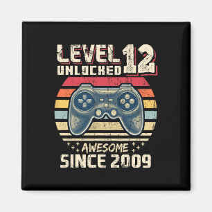 Aimant 12 Déverrouillé Awesome 2009 jeu vidéo 12e anniver