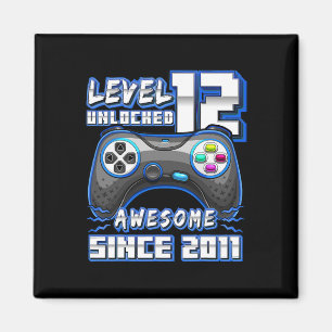 Aimant 12 Déverrouillé Awesome 2011 jeu vidéo 12e anniver