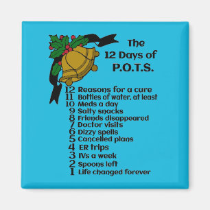 Aimant 12 Jours de Noël...P.O.T.S.
