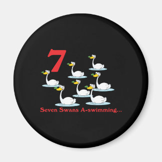 Aimant 12 jours sept cygnes a-nager