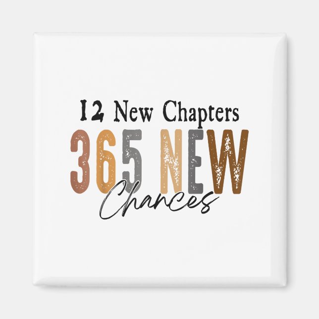 Aimant 12 New Chapters 365 New Chances Family  (Devant)