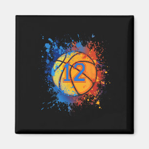 Aimant 12 Years Old 12 Birthday Basketball Poison For Boy