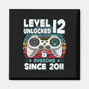 Aimant 12ans Anniversaire Fils Garçon Jeu amusant 12e 12