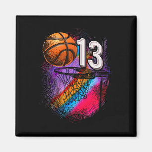 Aimant 13 ans 13e anniversaire Basketball Ado officiel