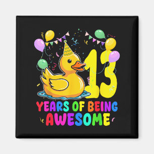 Aimant 13 Ans d'être un Amoureux de Canards Génial 13ème
