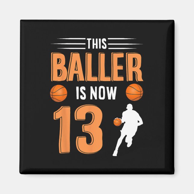 Aimant 13e anniversaire Bysketbyll - Ce Byller est mainte (Devant)