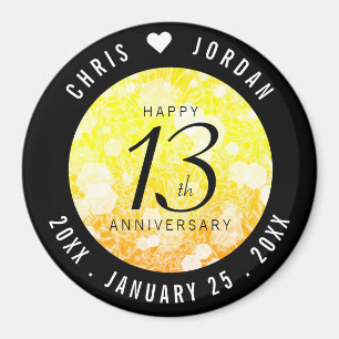 Aimant 13e anniversaire Mariage de la Citrine