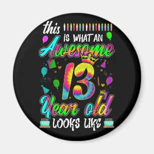 Aimant 13ème anniversaire Awesome 13 ans Il semble