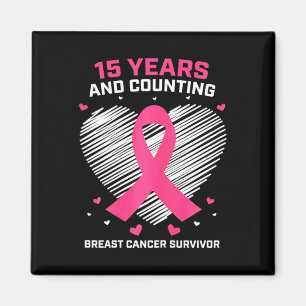 Aimant 15 ans Cancer Cadeaux gratuits 15 ans Cancer du se