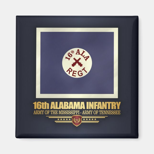 Aimant 16e infanterie de l'Alabama (f10) (Devant)