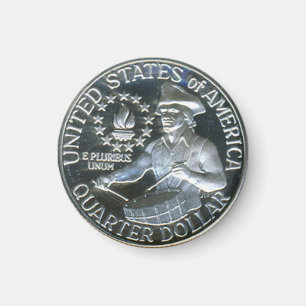 Aimant 1776-1976 Bicentennial Drummer Quarter Dollar