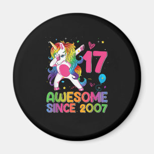 Aimant 17 Ans Awesome depuis 2007 17e Anniversaire Unic