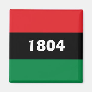 Aimant 1804 Haïti Couleurs panafricaines