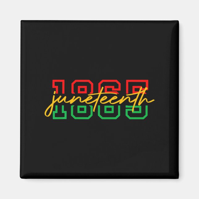 Aimant 1865 juneteenth célèbre la liberté des afro-améric (Devant)