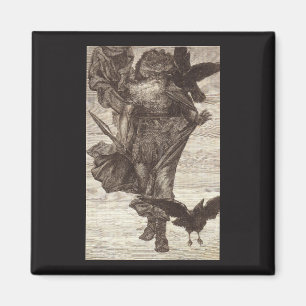 Aimant 1871 Odin, Dieu nordique de la sagesse