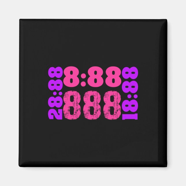 Aimant 1888.888 Numéros d'ange 888 (Devant)