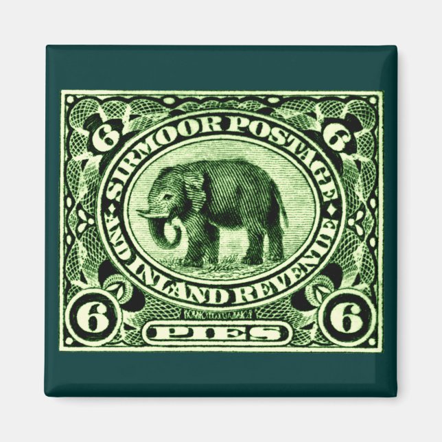 Aimant 1895 Indian Princely States Elephant (Devant)