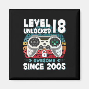 Aimant 18ans Anniversaire Son garçon Amusant Gamer 18e 18