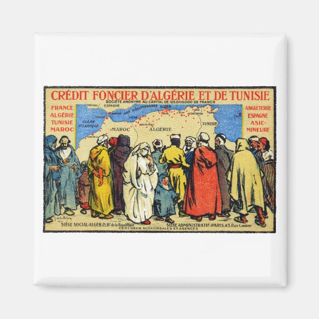 Aimant 1900 Union nord-africaine de crédit (Devant)