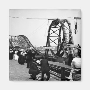 Aimant 1901 l'aimant de montagnes russes de boucle