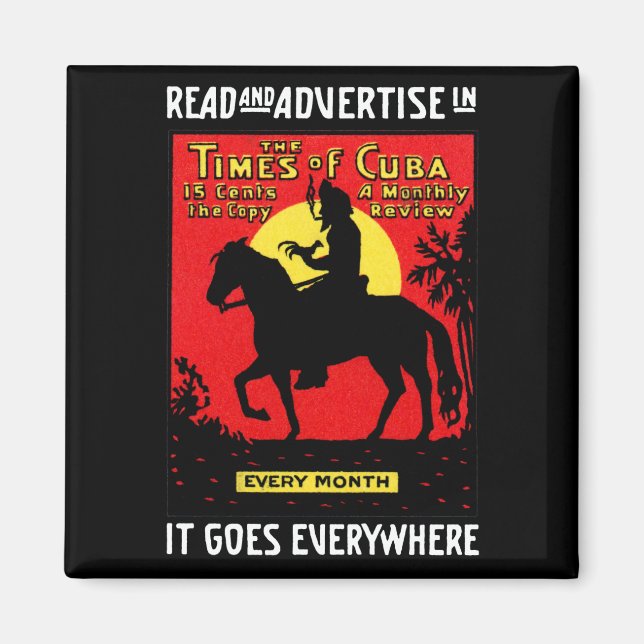 Aimant 1920 Le Times de Cuba (Devant)